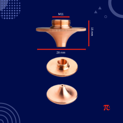 PRECITEC uyumlu 1.5 inch dışı konkav alt lazer kesim nozulu yüksek hassasiyetli kesim için